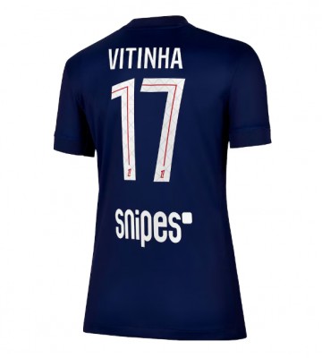 Paris Saint-Germain Vitinha #17 Primera Equipación Mujer 2025-26 Manga Corta